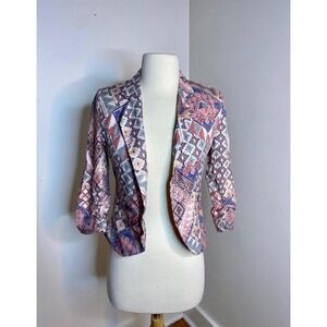 Bar III Patterned Blazer Jacket